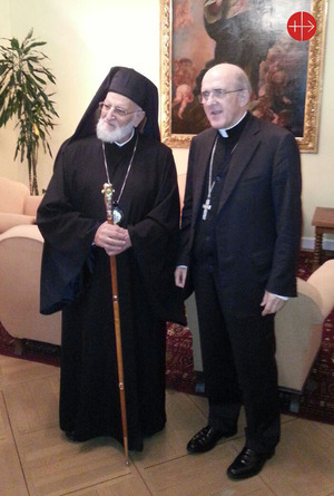 Mons. Osoro recibe al Patriarca Gregorio III de la Iglesia Greco-Católica  Melquita