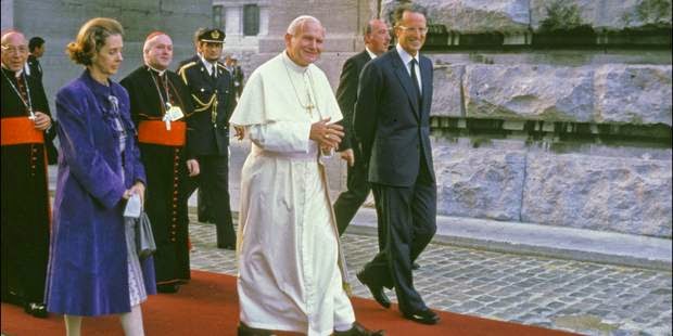 Reina Fabiola, Juan Pablo II y Balduino