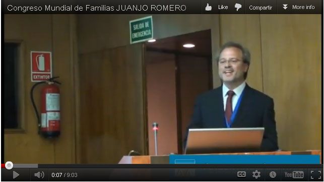Congreso Mundial de Familias. Intervencin de Juanjo Romero. En Argentinos Alerta