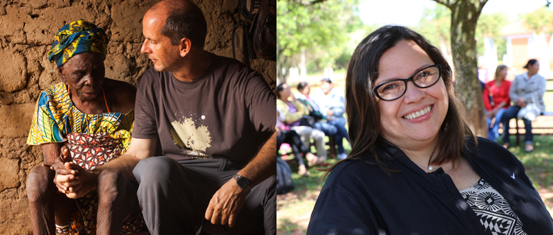 Juan Pablo López Mendía y Marta Machain, invitados especiales de esta campaña de Manos Unidas. Fotos Diego Ruiz y Marta Isabel González